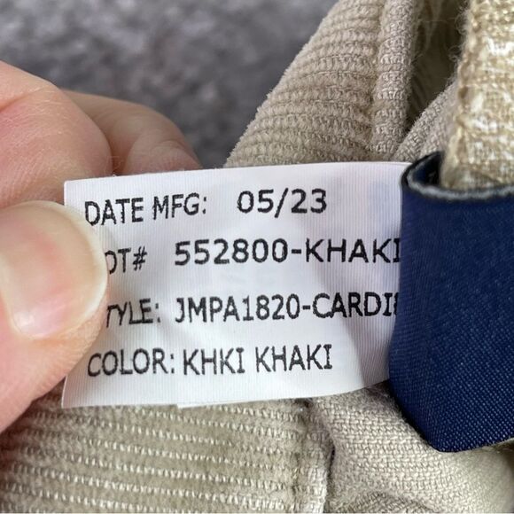 Johnnie-O Pants Men's 40X30* Khaki Straight Corduroy Pockets Casual - Picture 7 of 12